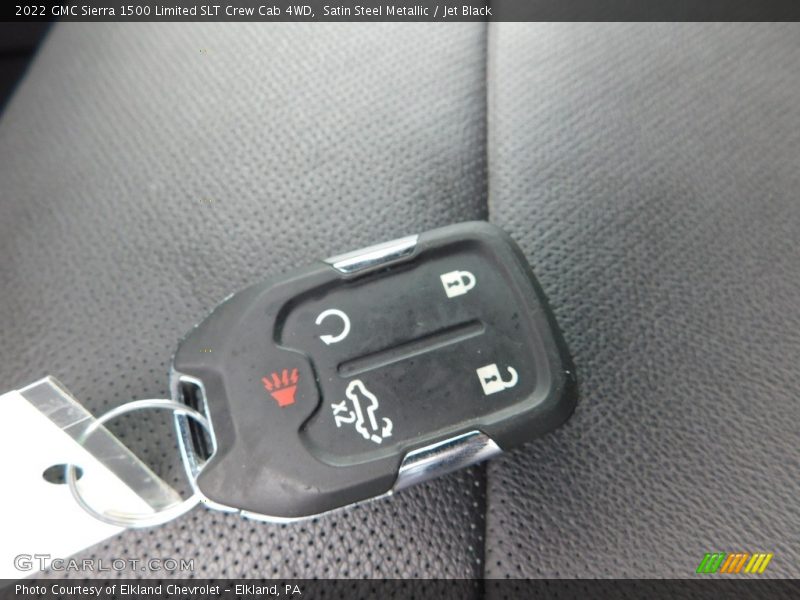 Satin Steel Metallic / Jet Black 2022 GMC Sierra 1500 Limited SLT Crew Cab 4WD