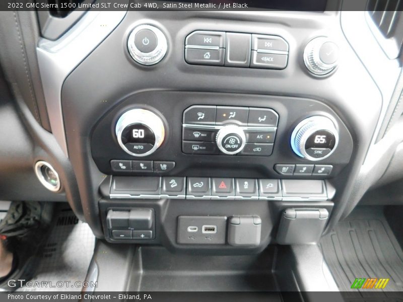 Satin Steel Metallic / Jet Black 2022 GMC Sierra 1500 Limited SLT Crew Cab 4WD