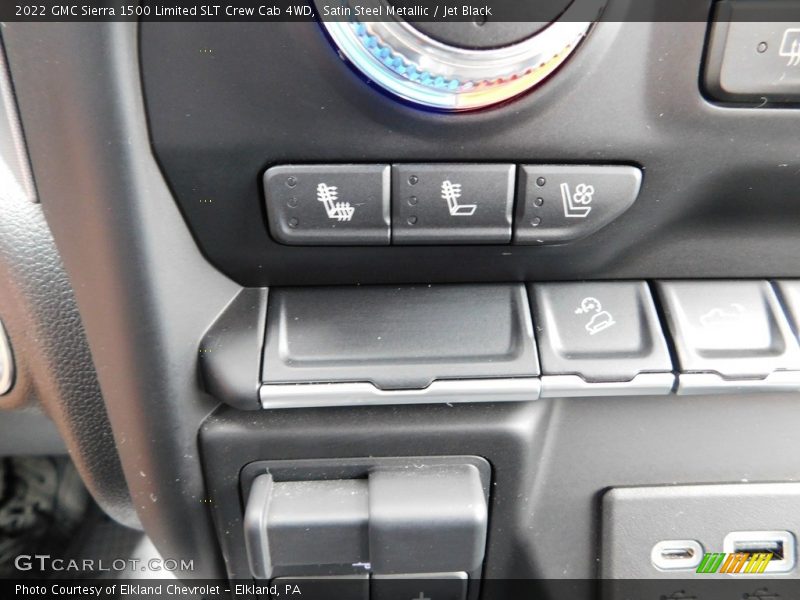 Satin Steel Metallic / Jet Black 2022 GMC Sierra 1500 Limited SLT Crew Cab 4WD