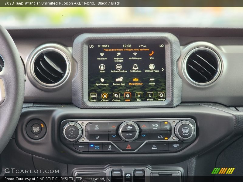 Black / Black 2023 Jeep Wrangler Unlimited Rubicon 4XE Hybrid
