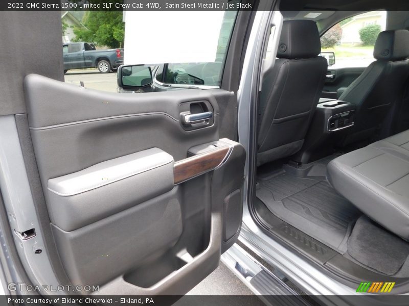 Satin Steel Metallic / Jet Black 2022 GMC Sierra 1500 Limited SLT Crew Cab 4WD