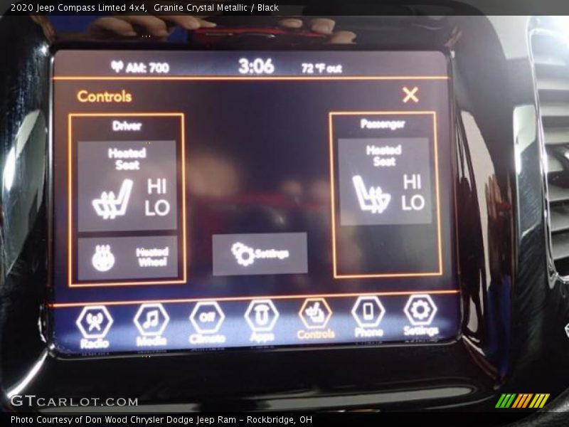 Granite Crystal Metallic / Black 2020 Jeep Compass Limted 4x4