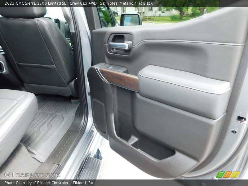 Satin Steel Metallic / Jet Black 2022 GMC Sierra 1500 Limited SLT Crew Cab 4WD