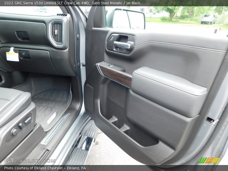 Satin Steel Metallic / Jet Black 2022 GMC Sierra 1500 Limited SLT Crew Cab 4WD