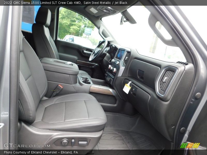 Satin Steel Metallic / Jet Black 2022 GMC Sierra 1500 Limited SLT Crew Cab 4WD