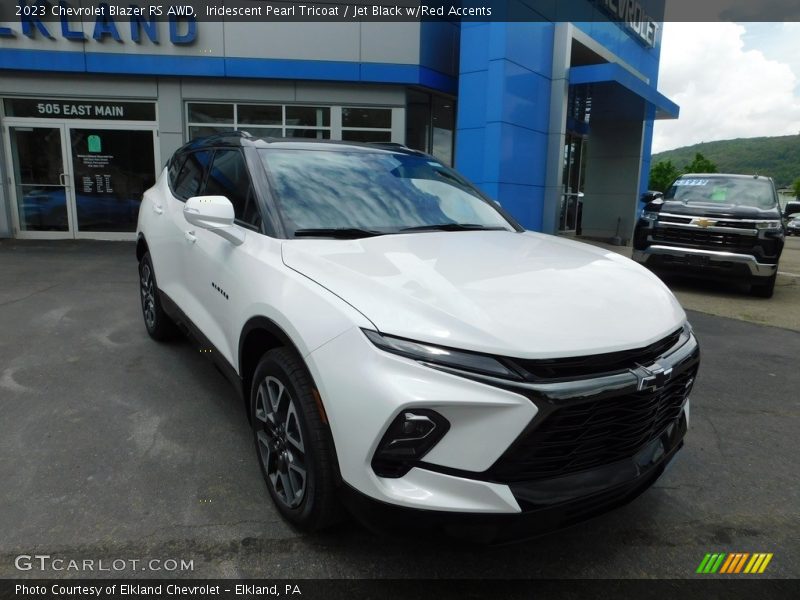 Iridescent Pearl Tricoat / Jet Black w/Red Accents 2023 Chevrolet Blazer RS AWD