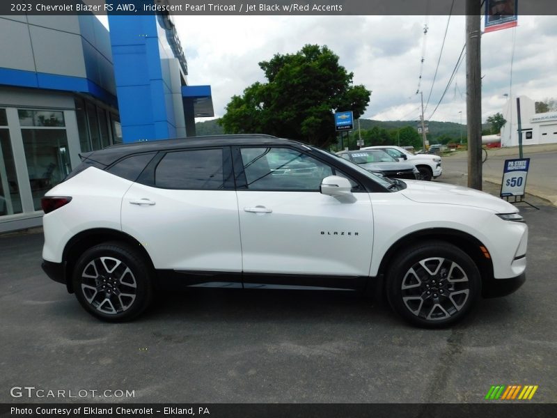 Iridescent Pearl Tricoat / Jet Black w/Red Accents 2023 Chevrolet Blazer RS AWD