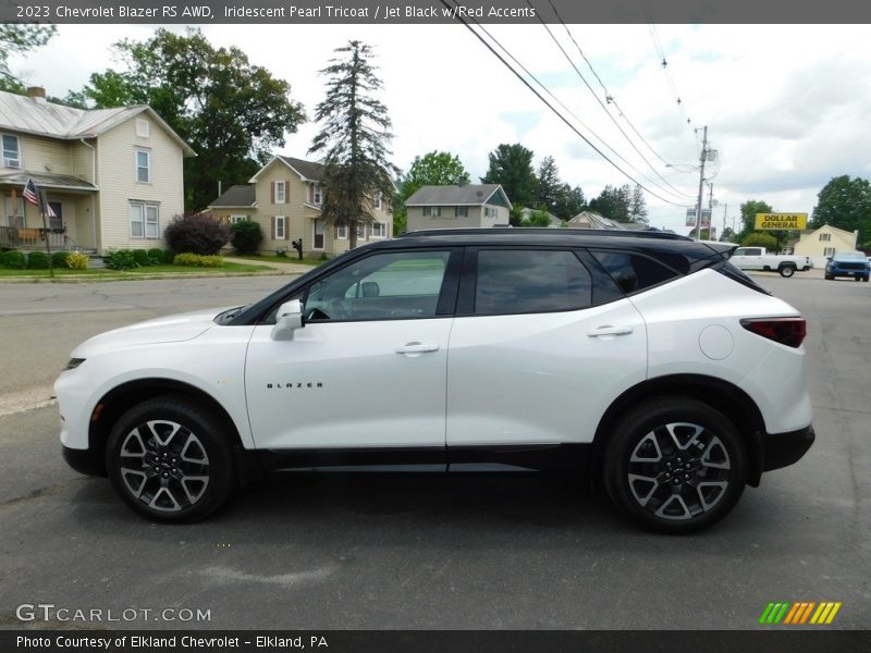 Iridescent Pearl Tricoat / Jet Black w/Red Accents 2023 Chevrolet Blazer RS AWD