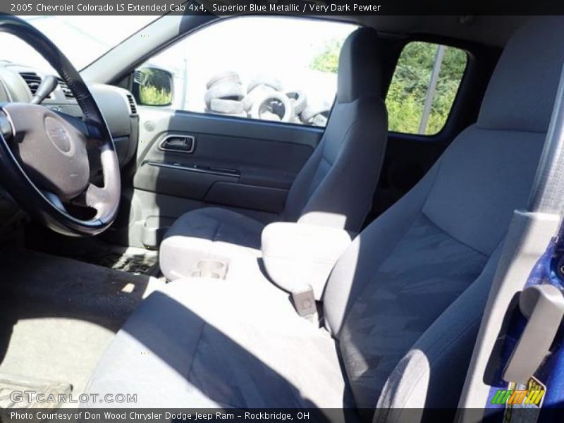 Superior Blue Metallic / Very Dark Pewter 2005 Chevrolet Colorado LS Extended Cab 4x4