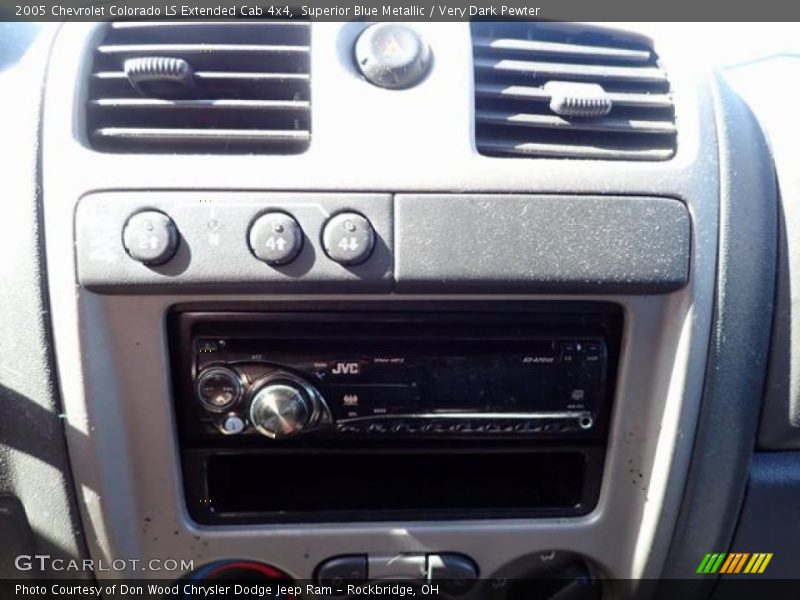 Superior Blue Metallic / Very Dark Pewter 2005 Chevrolet Colorado LS Extended Cab 4x4