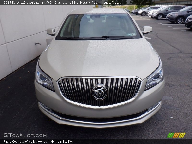 Champagne Silver Metallic / Light Neutral/Cocoa 2015 Buick LaCrosse Leather AWD