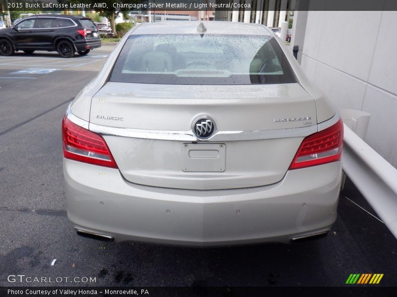 Champagne Silver Metallic / Light Neutral/Cocoa 2015 Buick LaCrosse Leather AWD