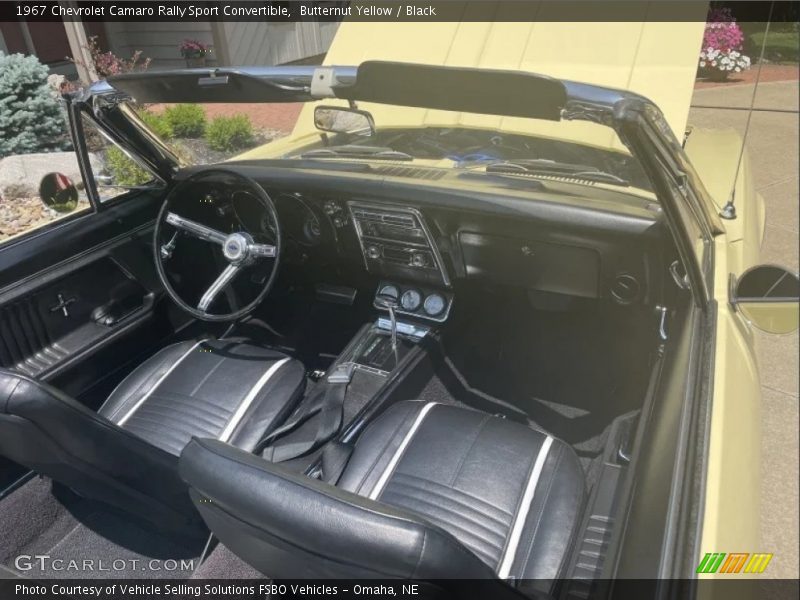  1967 Camaro Rally Sport Convertible Black Interior