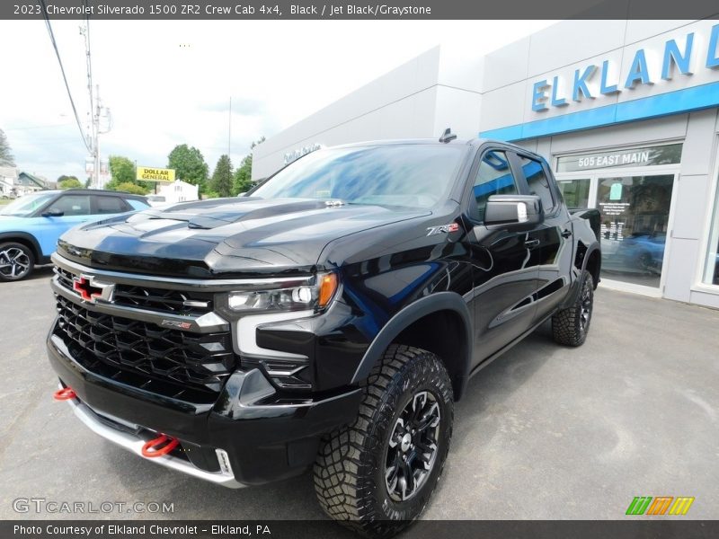 Black / Jet Black/Graystone 2023 Chevrolet Silverado 1500 ZR2 Crew Cab 4x4