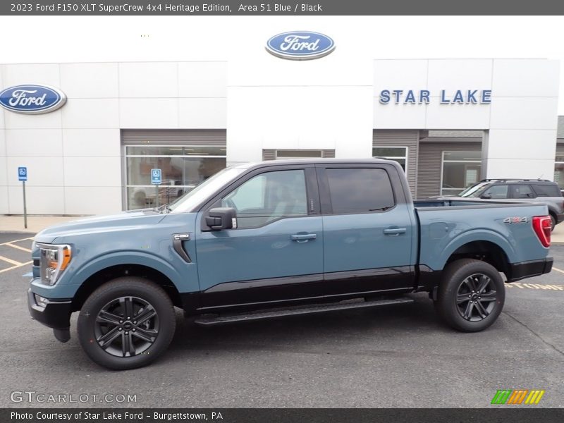 Area 51 Blue / Black 2023 Ford F150 XLT SuperCrew 4x4 Heritage Edition
