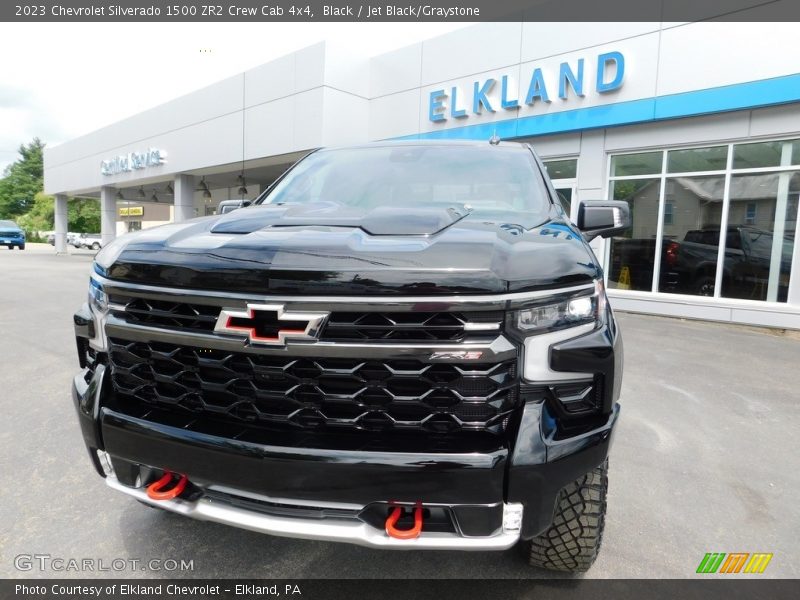 Black / Jet Black/Graystone 2023 Chevrolet Silverado 1500 ZR2 Crew Cab 4x4