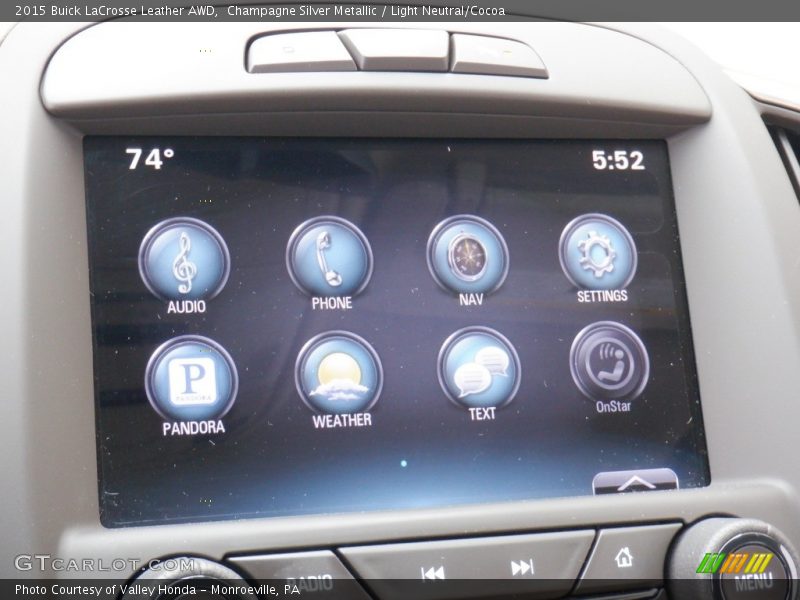Champagne Silver Metallic / Light Neutral/Cocoa 2015 Buick LaCrosse Leather AWD