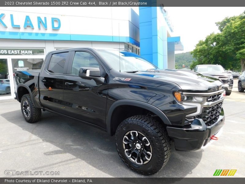 Black / Jet Black/Graystone 2023 Chevrolet Silverado 1500 ZR2 Crew Cab 4x4