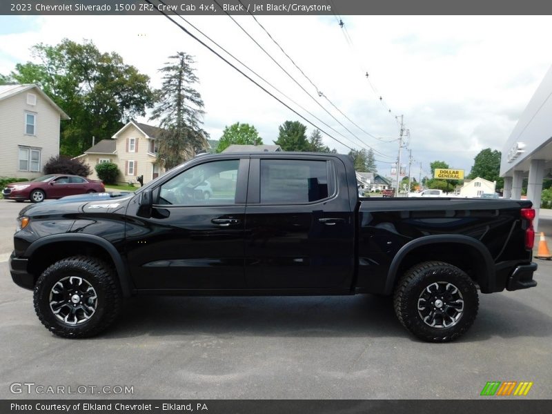 Black / Jet Black/Graystone 2023 Chevrolet Silverado 1500 ZR2 Crew Cab 4x4