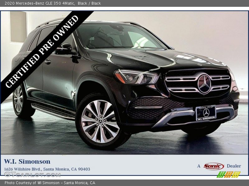 Black / Black 2020 Mercedes-Benz GLE 350 4Matic