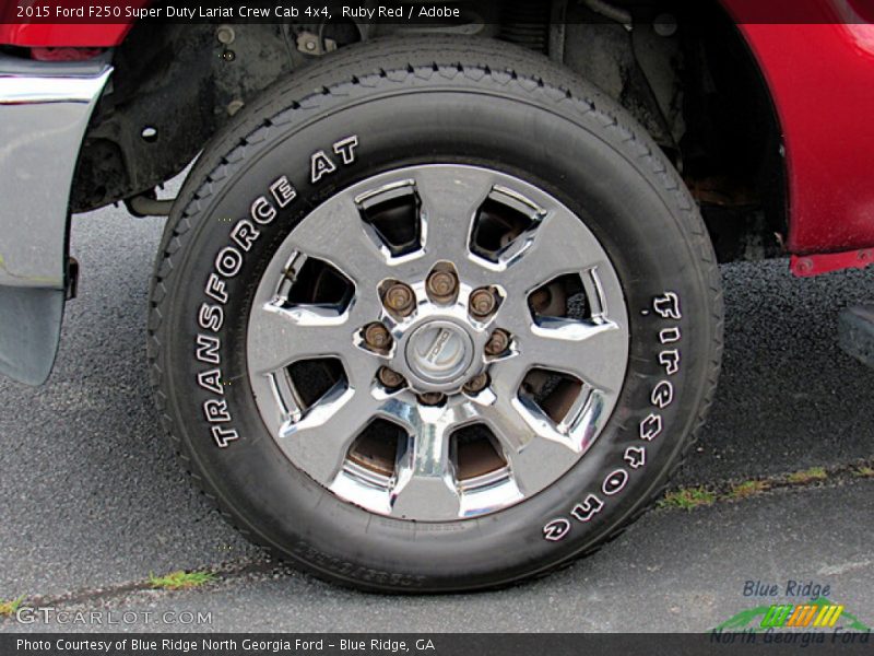 Ruby Red / Adobe 2015 Ford F250 Super Duty Lariat Crew Cab 4x4