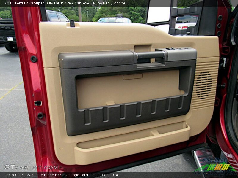 Ruby Red / Adobe 2015 Ford F250 Super Duty Lariat Crew Cab 4x4