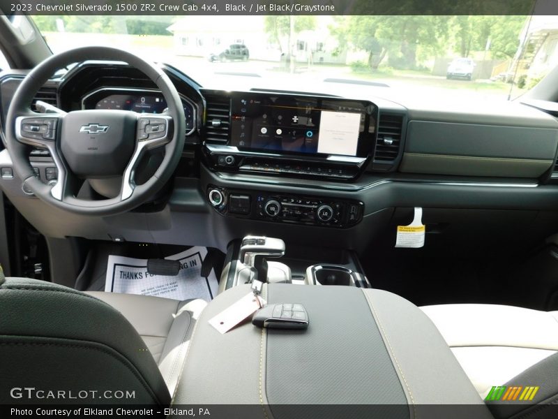 Black / Jet Black/Graystone 2023 Chevrolet Silverado 1500 ZR2 Crew Cab 4x4