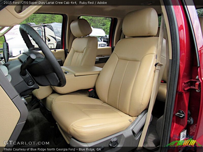 Ruby Red / Adobe 2015 Ford F250 Super Duty Lariat Crew Cab 4x4