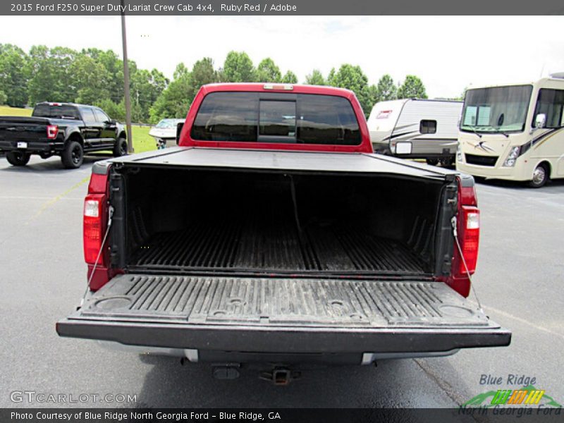 Ruby Red / Adobe 2015 Ford F250 Super Duty Lariat Crew Cab 4x4