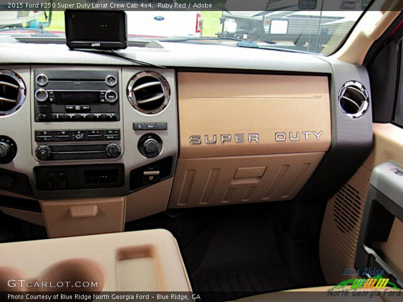 Ruby Red / Adobe 2015 Ford F250 Super Duty Lariat Crew Cab 4x4