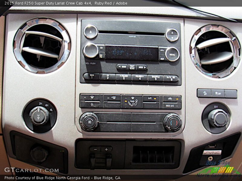 Ruby Red / Adobe 2015 Ford F250 Super Duty Lariat Crew Cab 4x4