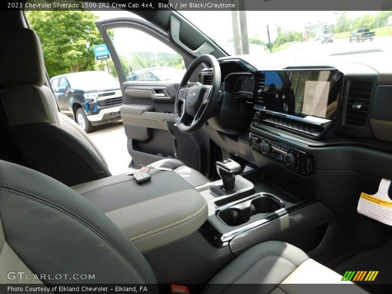 Black / Jet Black/Graystone 2023 Chevrolet Silverado 1500 ZR2 Crew Cab 4x4