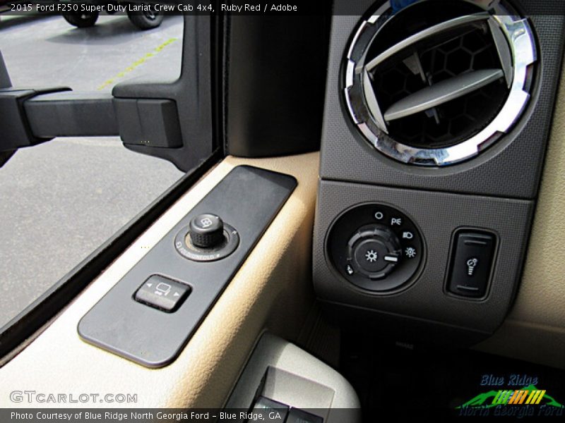 Ruby Red / Adobe 2015 Ford F250 Super Duty Lariat Crew Cab 4x4