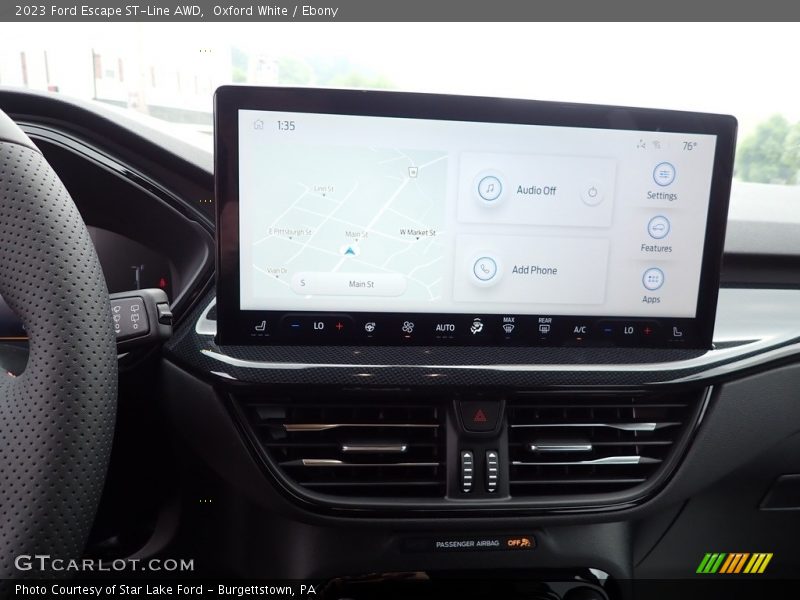 Controls of 2023 Escape ST-Line AWD