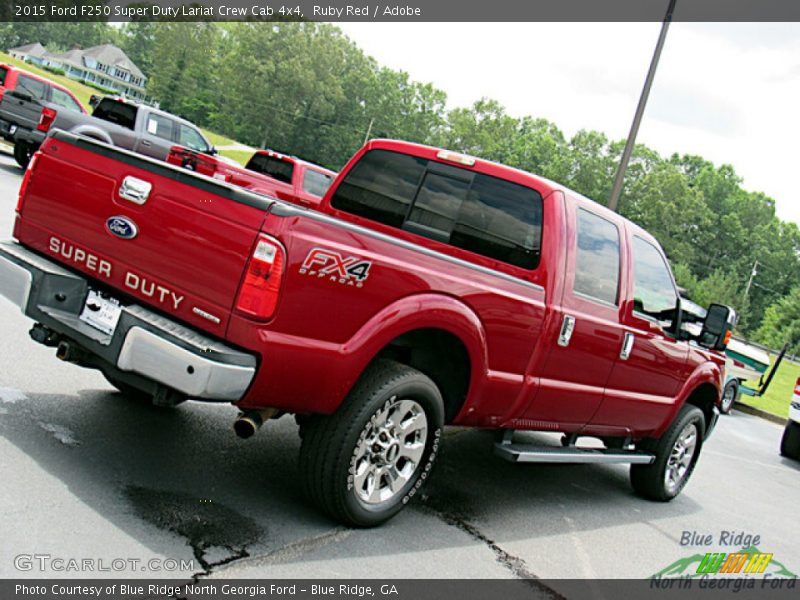 Ruby Red / Adobe 2015 Ford F250 Super Duty Lariat Crew Cab 4x4