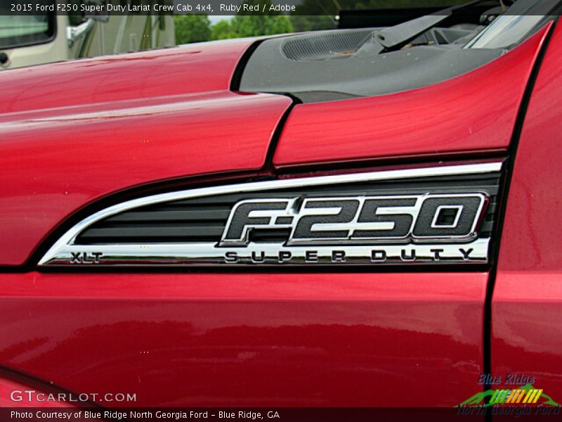 Ruby Red / Adobe 2015 Ford F250 Super Duty Lariat Crew Cab 4x4