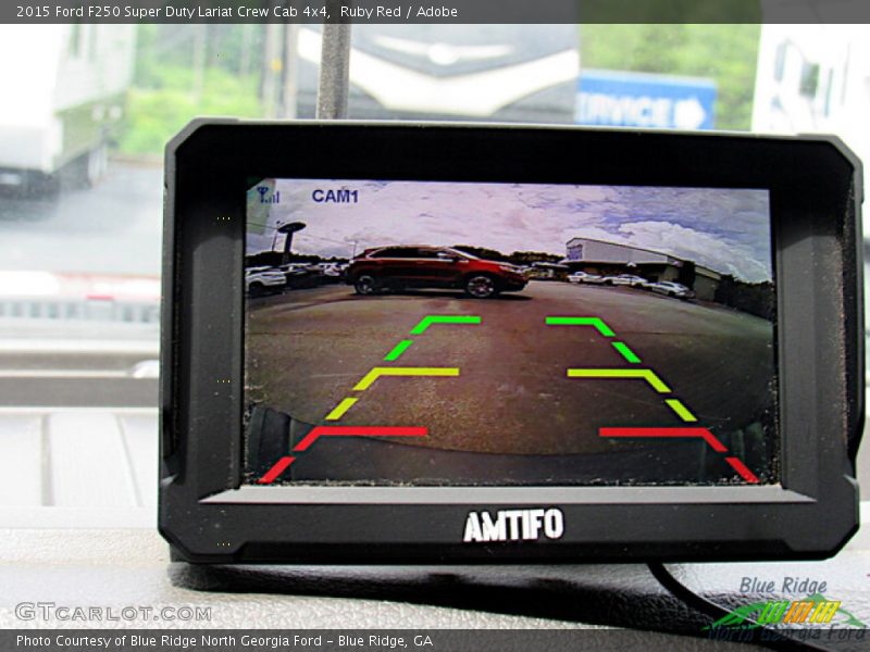 Ruby Red / Adobe 2015 Ford F250 Super Duty Lariat Crew Cab 4x4