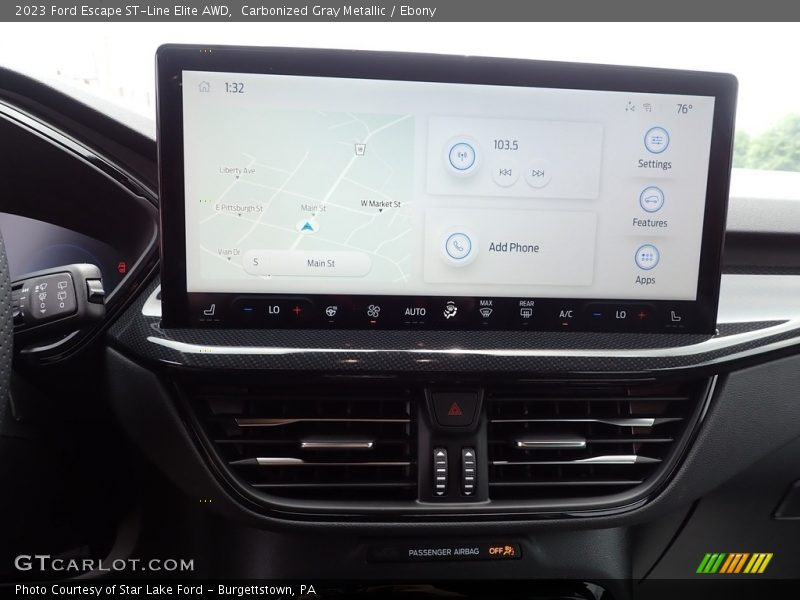 Controls of 2023 Escape ST-Line Elite AWD