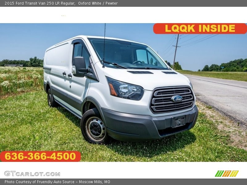 Oxford White / Pewter 2015 Ford Transit Van 250 LR Regular