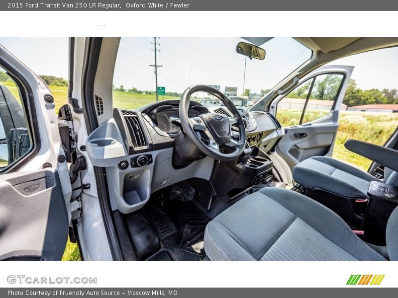 Oxford White / Pewter 2015 Ford Transit Van 250 LR Regular