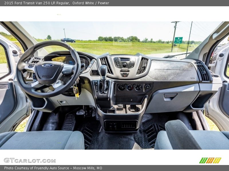 Oxford White / Pewter 2015 Ford Transit Van 250 LR Regular