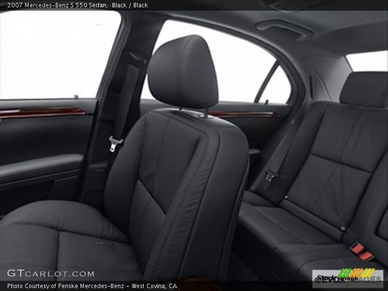 Black / Black 2007 Mercedes-Benz S 550 Sedan