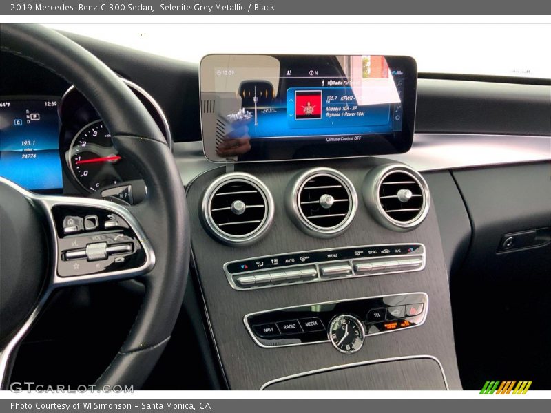 Selenite Grey Metallic / Black 2019 Mercedes-Benz C 300 Sedan