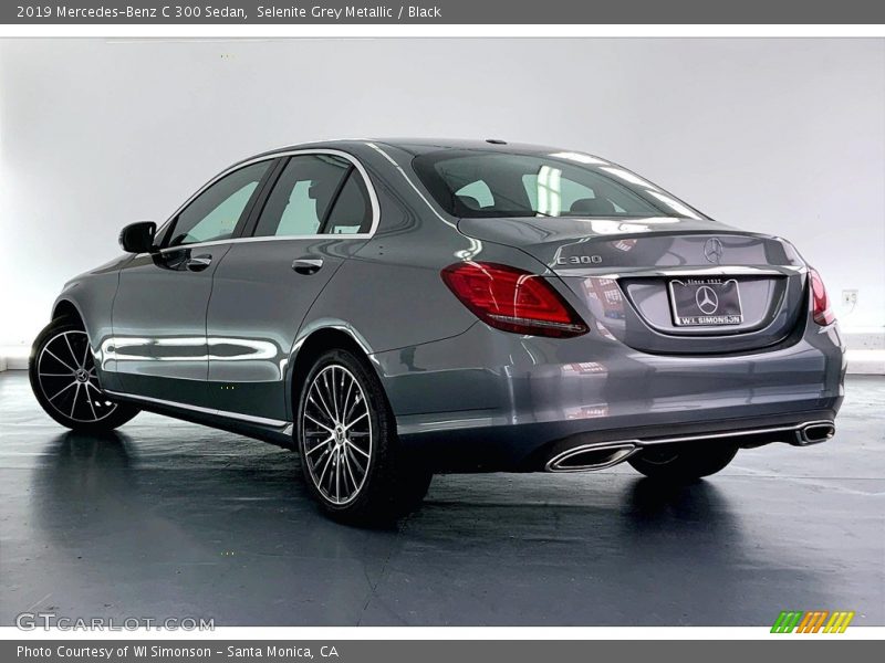 Selenite Grey Metallic / Black 2019 Mercedes-Benz C 300 Sedan