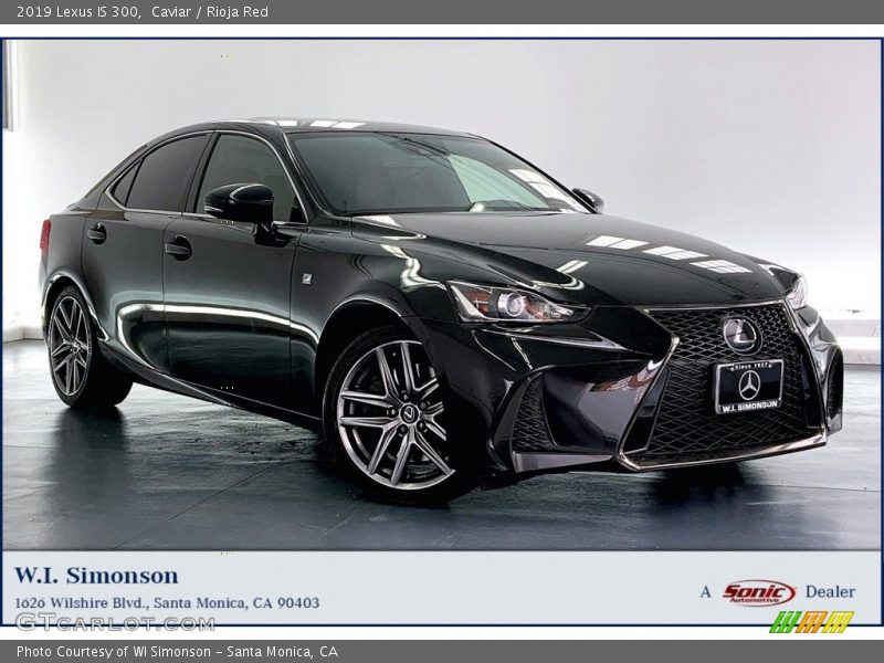Caviar / Rioja Red 2019 Lexus IS 300