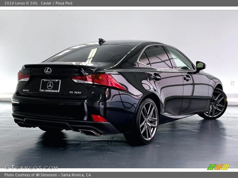 Caviar / Rioja Red 2019 Lexus IS 300