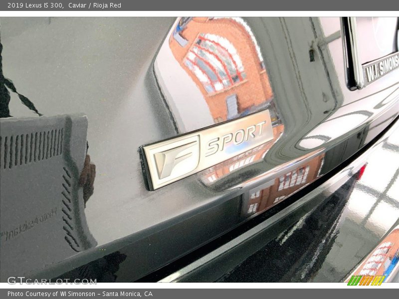 Caviar / Rioja Red 2019 Lexus IS 300