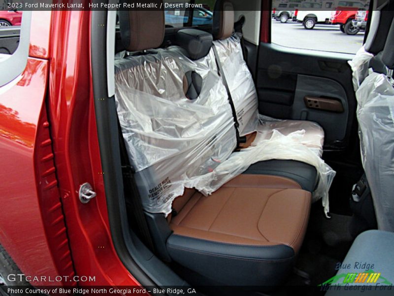 Hot Pepper Red Metallic / Desert Brown 2023 Ford Maverick Lariat
