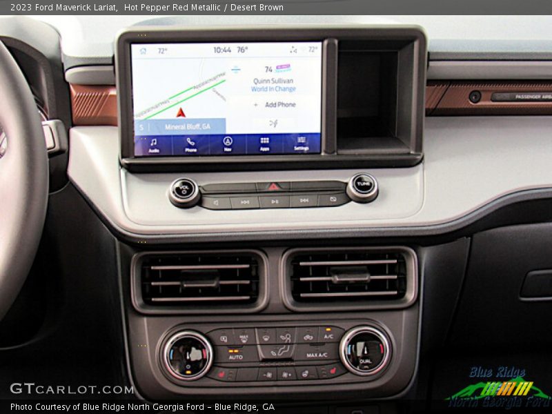 Hot Pepper Red Metallic / Desert Brown 2023 Ford Maverick Lariat