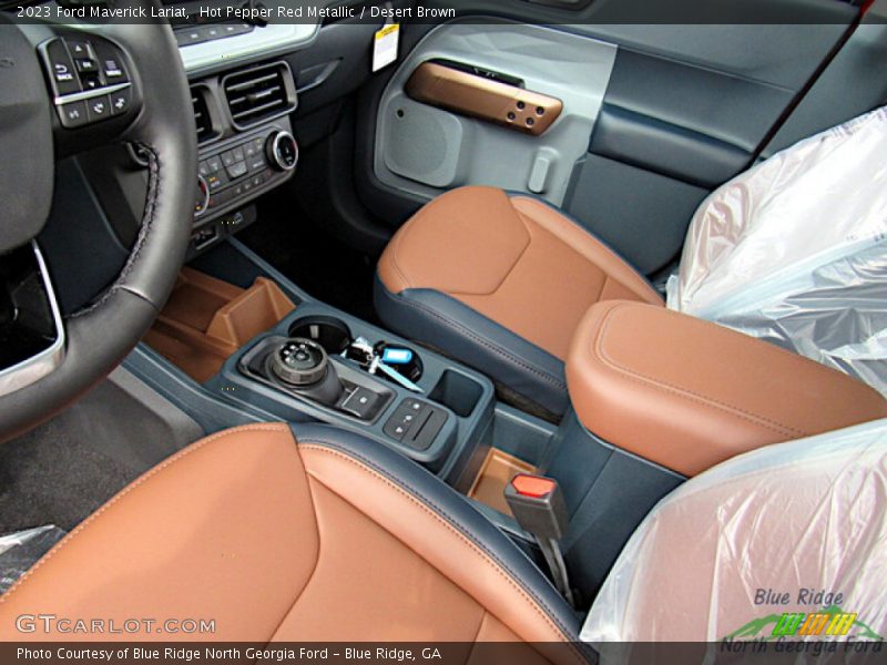 Hot Pepper Red Metallic / Desert Brown 2023 Ford Maverick Lariat